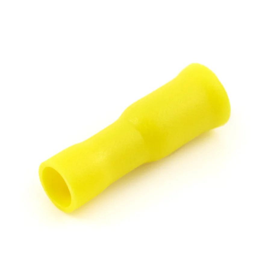 Vinyl Insulated Yellow Female Bullet Connector 12-10 Gauge .195 Tab - 100 Pack - Image 2