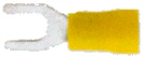 Vinyl Insulated Yellow Spade Terminal 12-10 Gauge #10 Stud - 100 or 200 Pack - Image 3