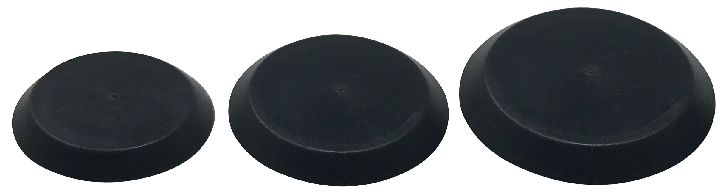 75 Piece Black Flush Plug Mount - 3/4" 7/8" & 1" Hole - Image 3