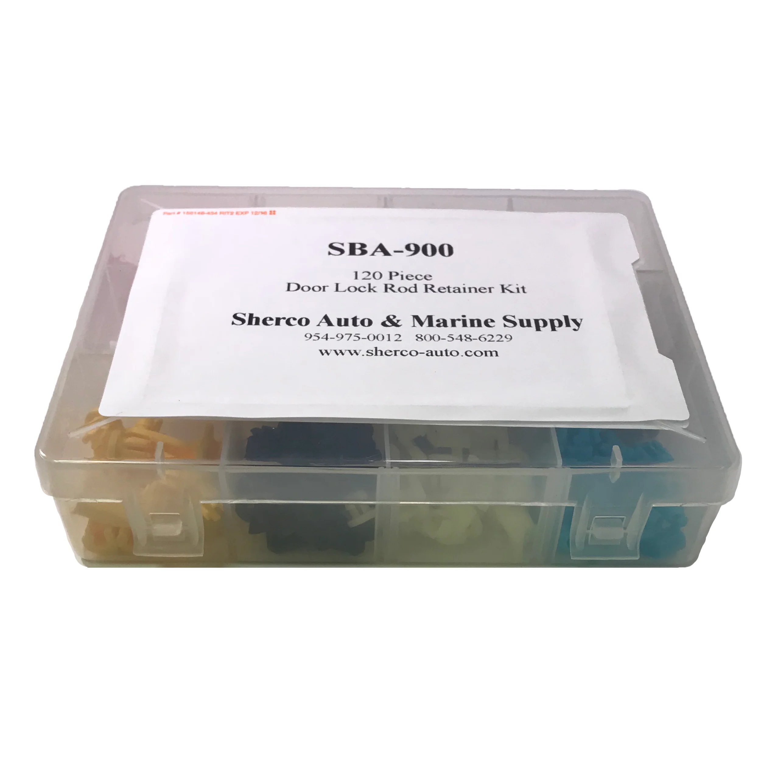 120 Piece Nylon Door Lock Rod End Clip Retainer Assortment Kit - Ford GM Chrysler Mazda - Image 3