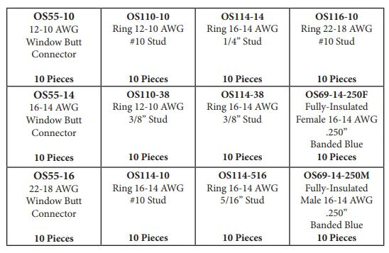 120 Piece Optiseal Clear Heat Shrink & Crimp Wire Terminal Connector Assortment Kit - Image 3