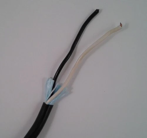 12/2 BLACK JACKET ROUND TRAILER WIRE BK/ WH, 100 ft.