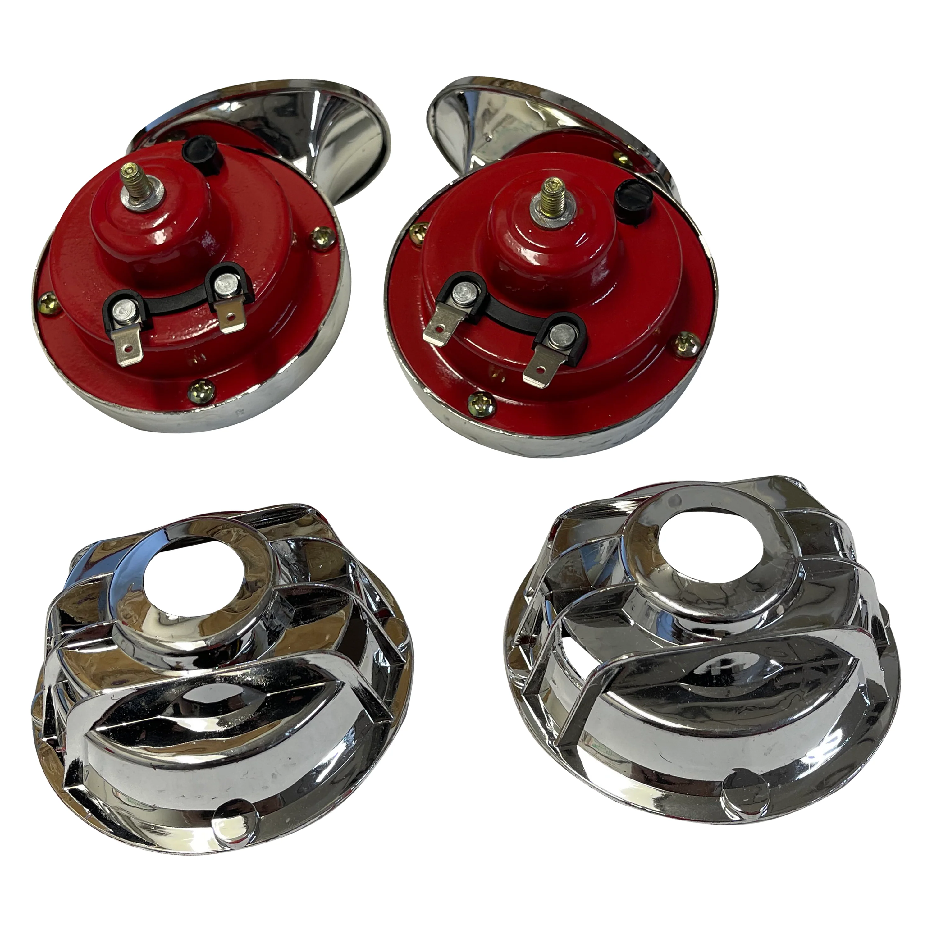 12V Electric Snail Horn Set - Dual Tone 510Hz/410Hz - With Relay - Pair - Image 18