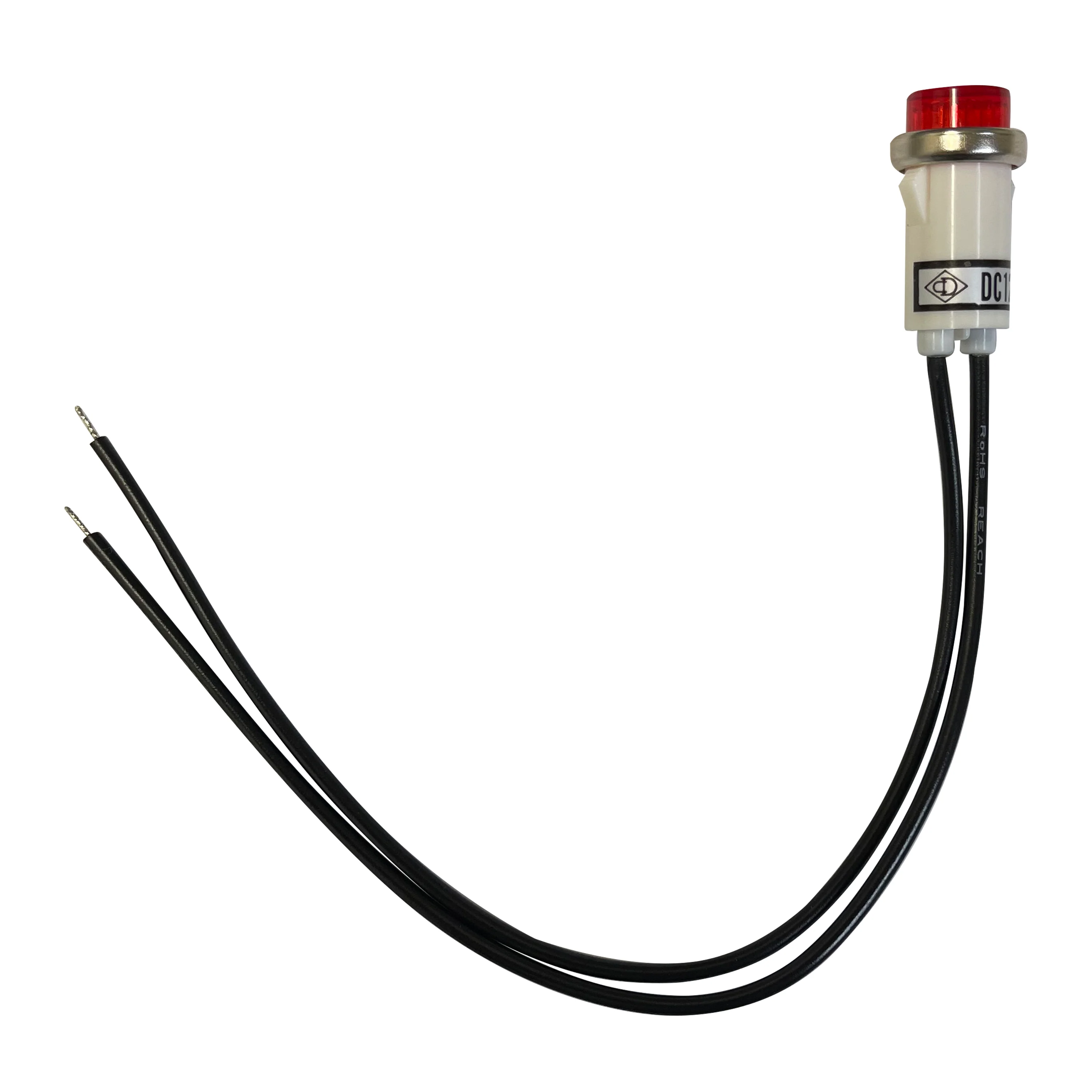 12V Incandescent Indicator Light - 1/2" Mount - Panel Light - 1 or 5 Pack - Image 3