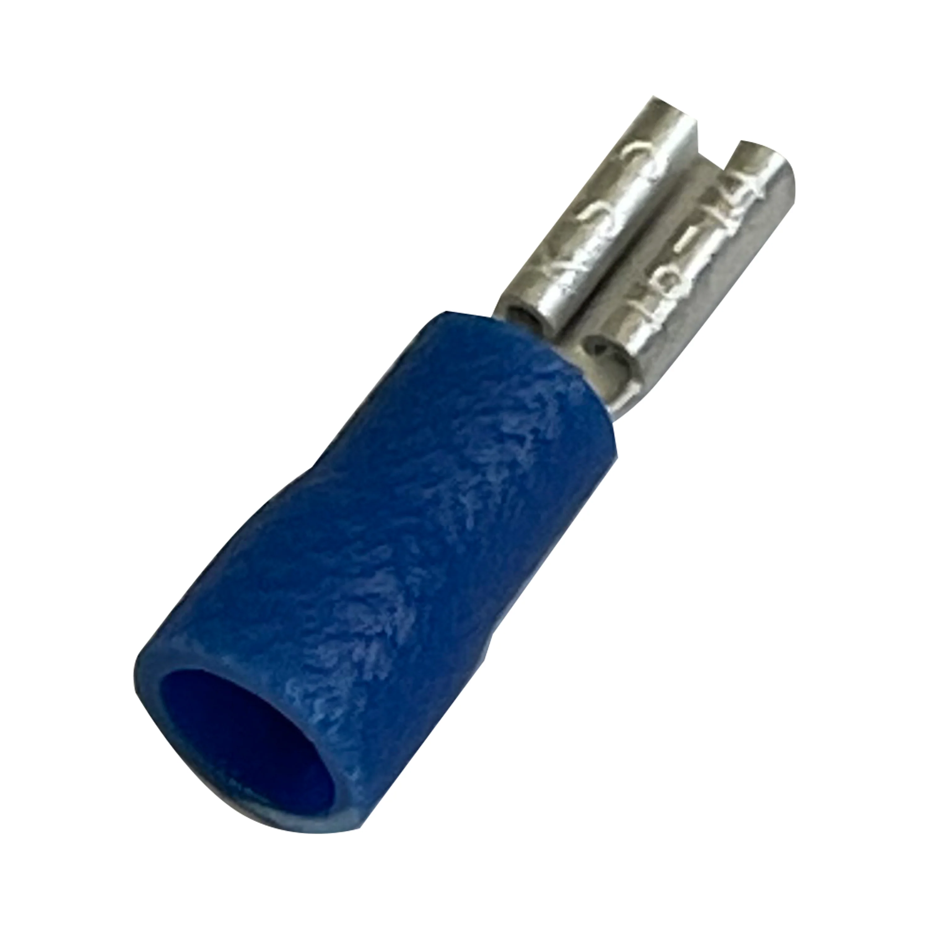 Vinyl Insulated Blue Female Quick Disconnect Connector 16-14 Gauge .110 Tab - 100 or 400 Pack
