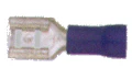 Vinyl Insulated Blue Female Quick Disconnect Connector 16-14 Gauge .205 Tab - 100 or 300 Pack - Image 2