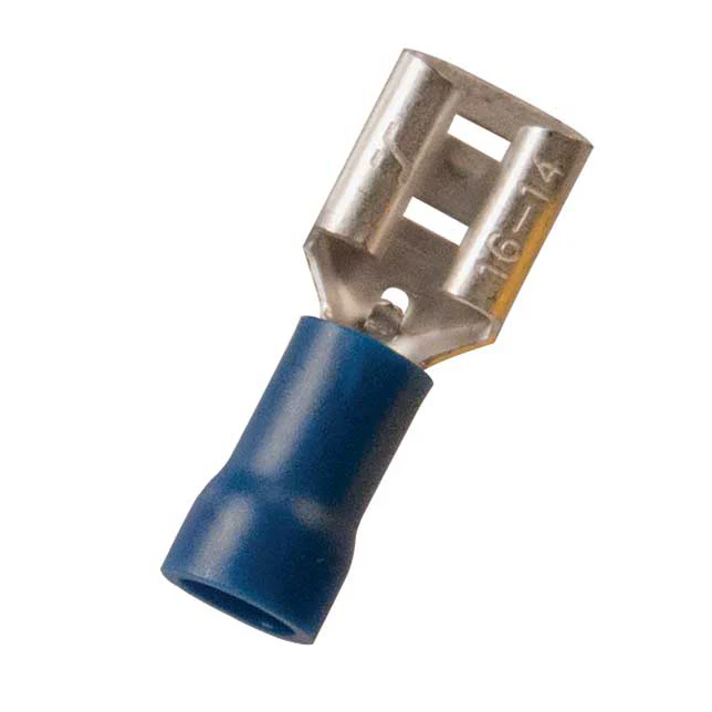 16-14 AWG Vinyl Insulated Female Quick Disconnect Connector - 0.250 Tab - 100 to 500 Pack