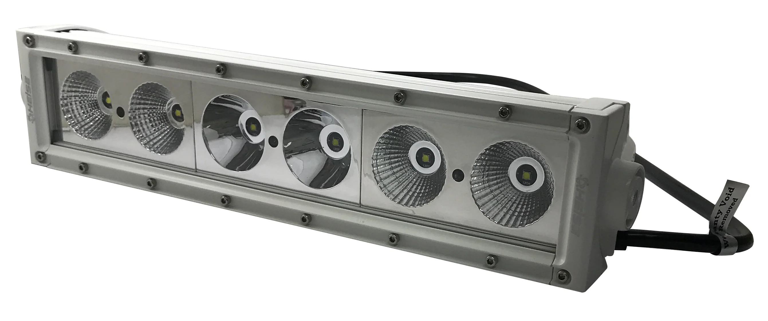 Heise 14" White Single Row LED Marine Light Bar - 1 or 2 Pack - Image 4