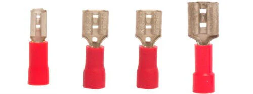 18-22 VINYL QUICK DISCONNECT FEMALE 100 PCS EACH .110 .187 .205 .250 - Pack of 400 - Made in the USA