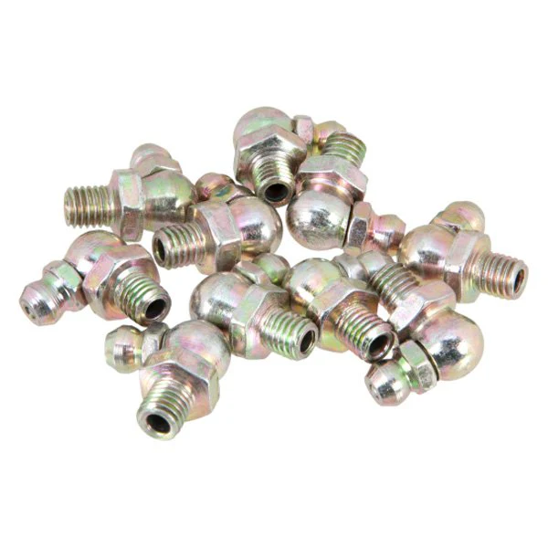 Short 90 Degree Grease Fitting - 1/4" x -28 SAE - 10 Pack - Image 3