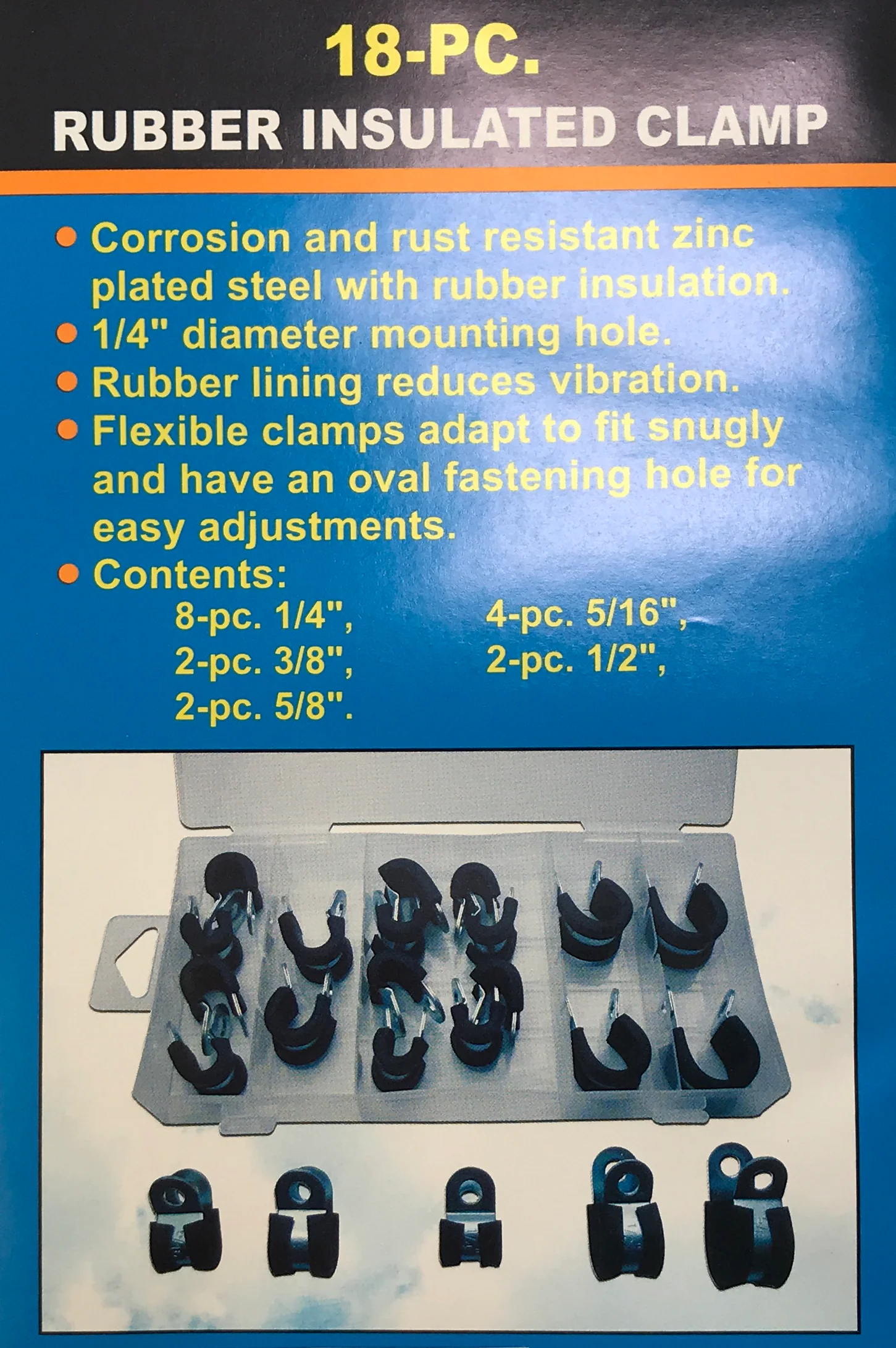 18 Piece Rubber Insulated Clamp Assortment Kit - Image 5