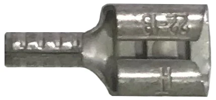 22-18 AWG Non-Insulated Female Quick Disconnect Terminals - .250 Tab Tin-Plated Copper - 100 to 1000 Pack - Made in USA