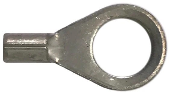 22-18 AWG Non-Insulated Ring Terminal - 5/16" Stud - 100 to 1000 Pack - Made in USA