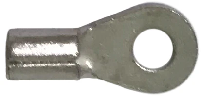 22-18 AWG Non-Insulated Ring Terminal - #6 Stud - 100 to 1000 Pack