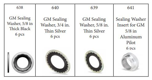 24 Piece Top 3 GM Sealing Washer Assortment - Image 3
