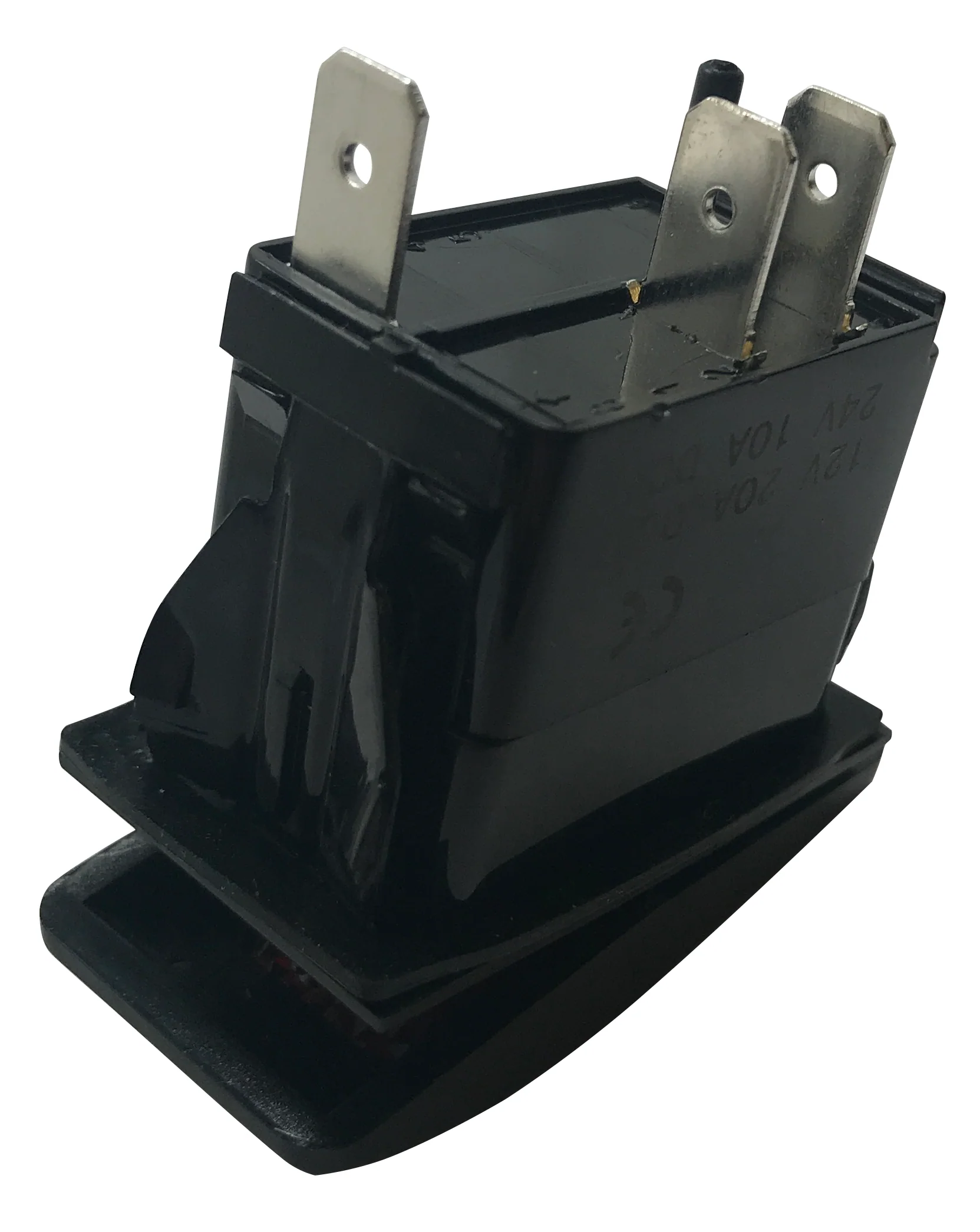 3-Pin Black Panel Mount Red LED Switch - ON / OFF - Image 5