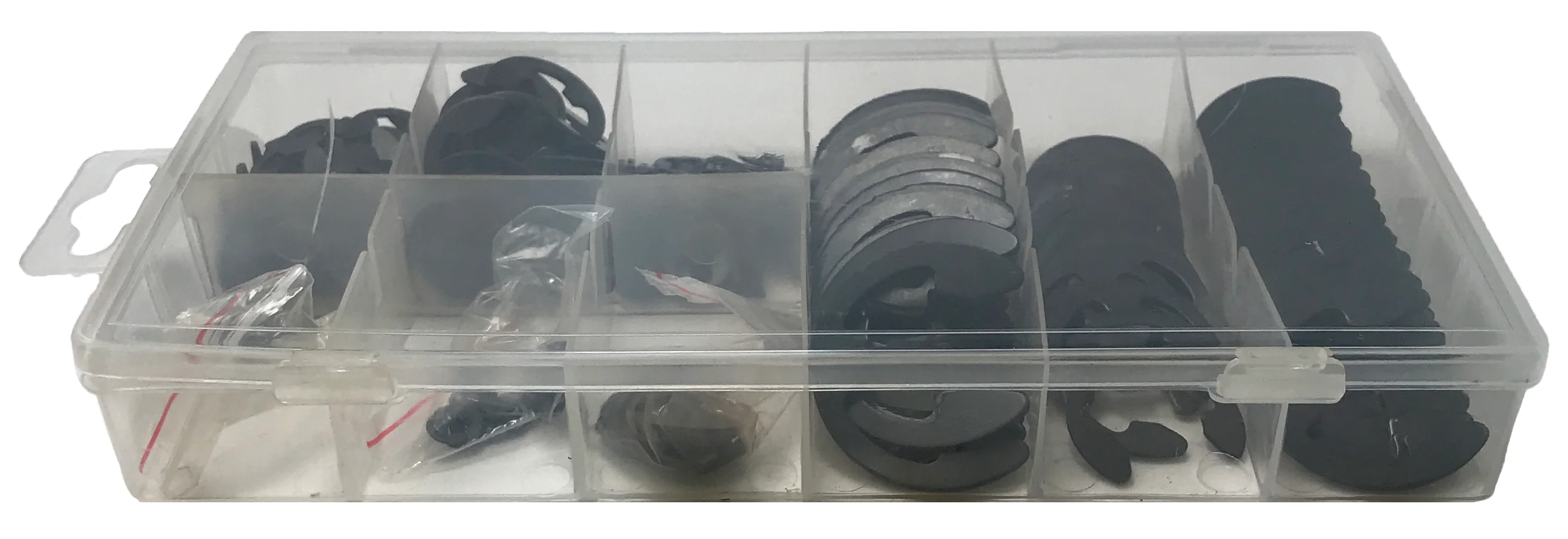 300 Piece Black Industrial E-Clip Assortment Kit - Image 2