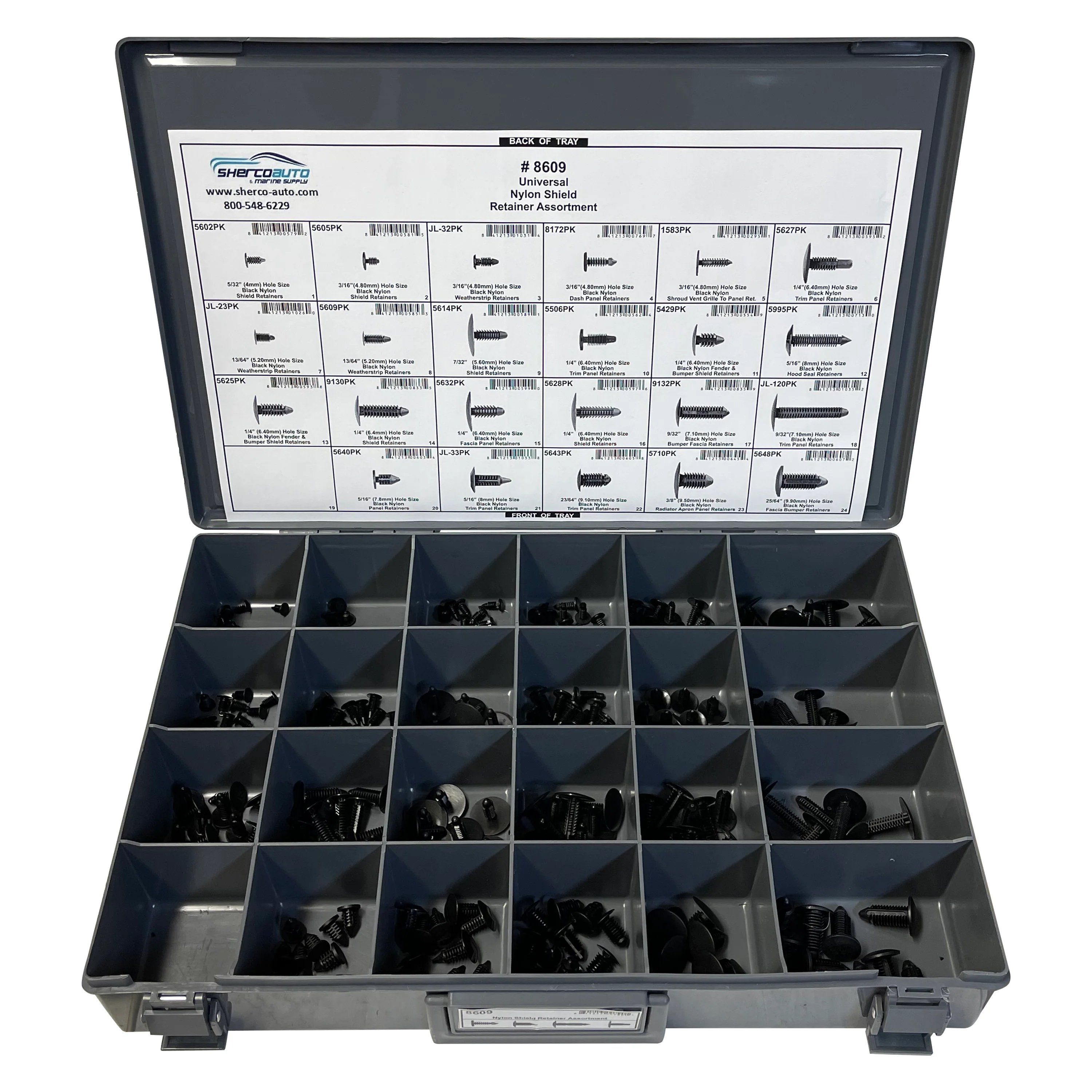 311 Piece Universal Nylon Retainer Assortment Kit - Image 5