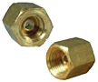 Brake Line Union Invert Flare Tube Nut 3/8" x 5/8" - 18 TPI - 10 Pack - Image 2
