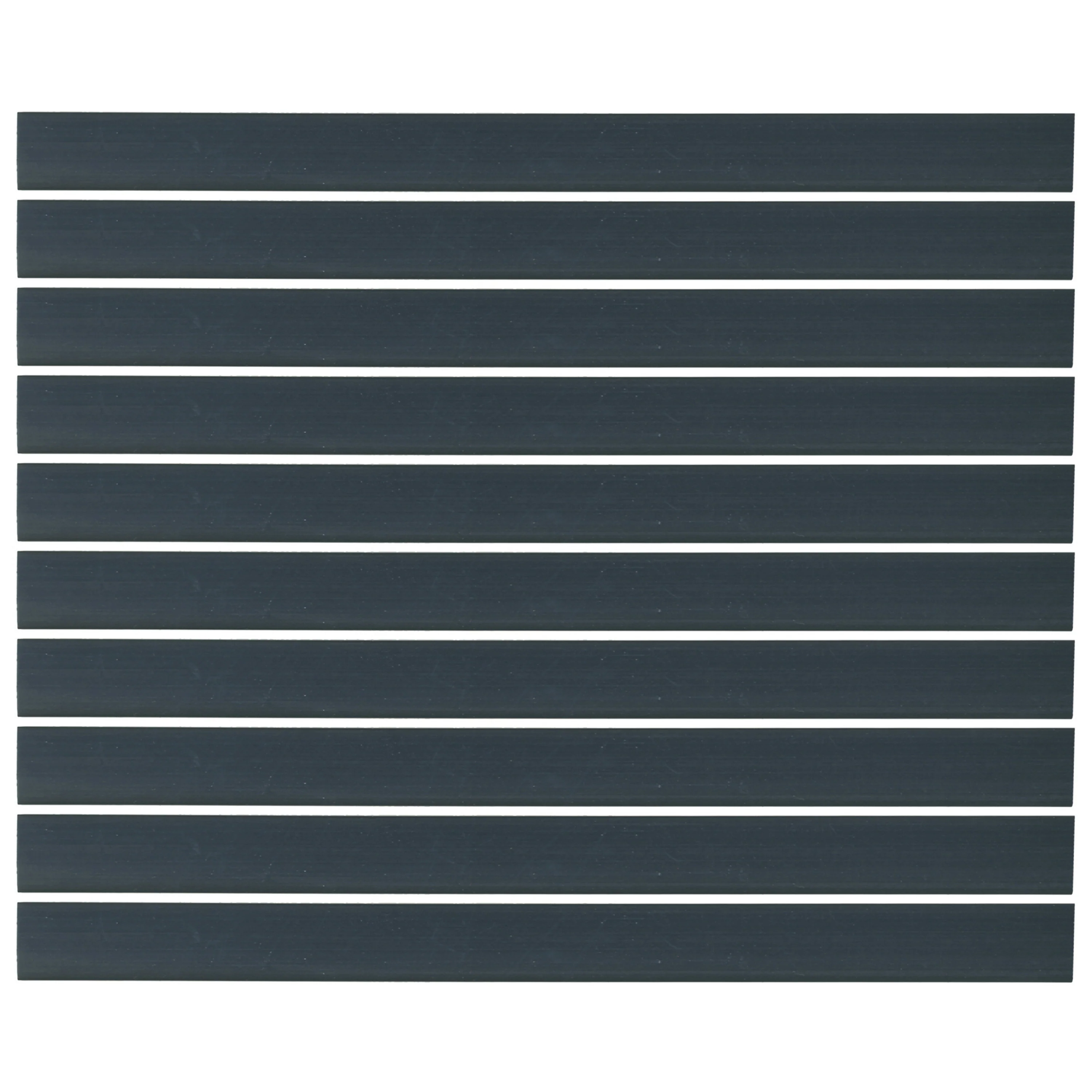 Flexible Thin Single Wall Non-Adhesive Heat Shrink Tubing 2:1 Black 2" ID - 12" Inch 10 Pack
