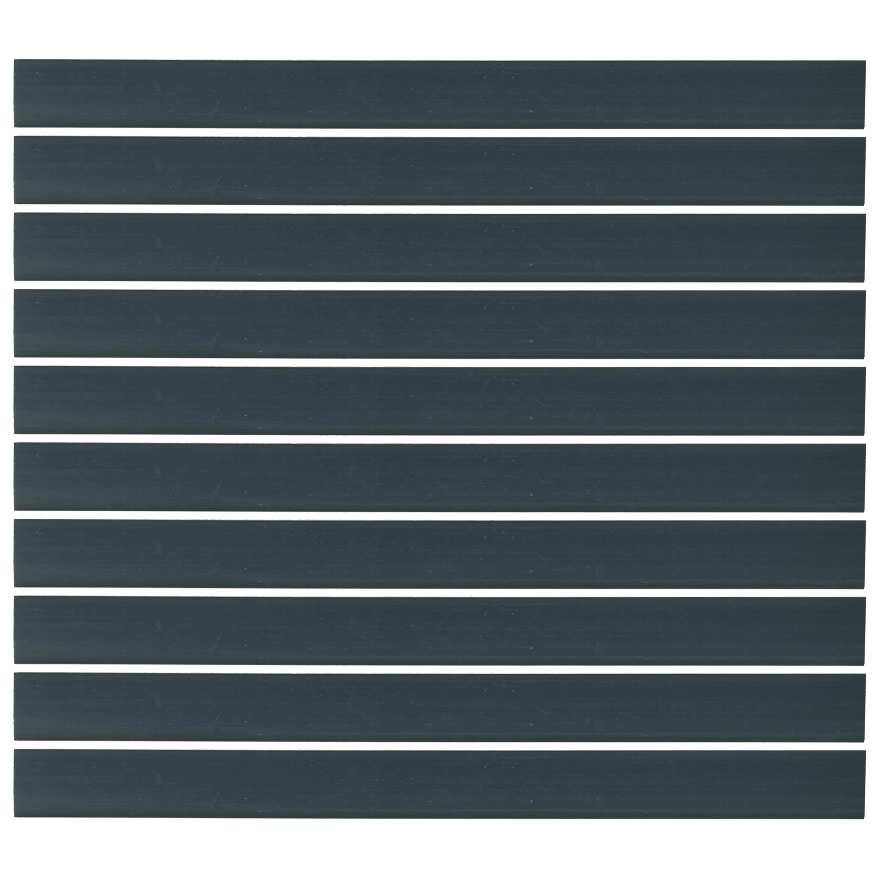 Flexible Thin Single Wall Non-Adhesive Heat Shrink Tubing 2:1 Black 3" ID - 12" Inch 10 Pack