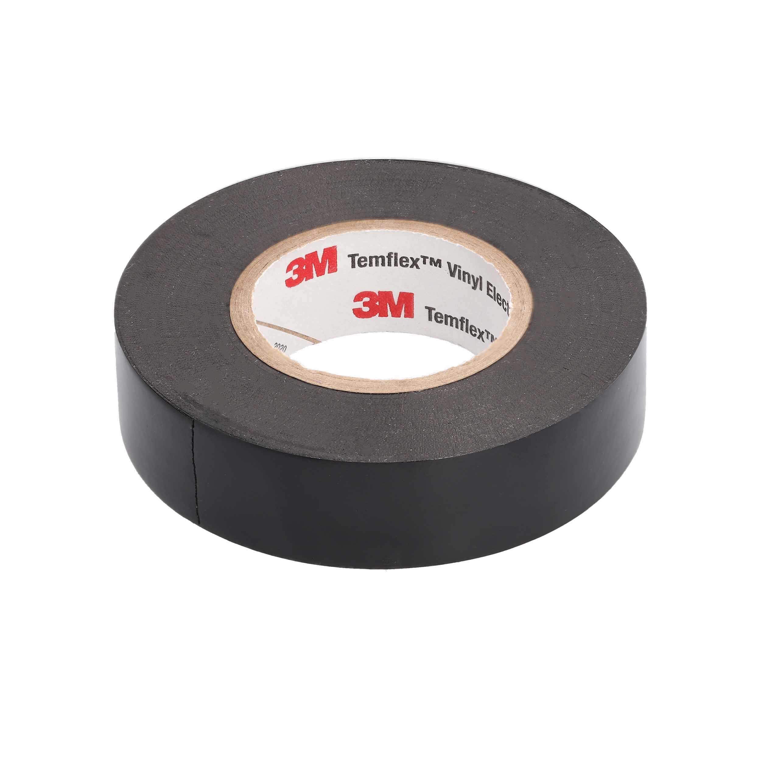 3M Temflex 1776 Black Electrical Tape - 3/4" x 60 ft - 10 or 50 Rolls - Made in USA - Image 4
