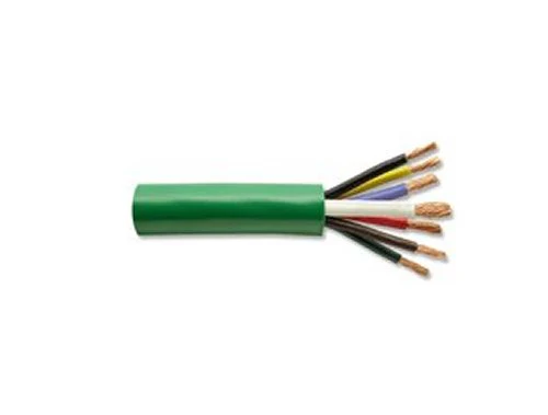 4-12 AWG 2-10 AWG 1-8 AWG GREEN (abs) JACKET ROUND TRAILER WIRE YL/ BK/RD/ BL/ GN/ WH/ BR - 50 ft.