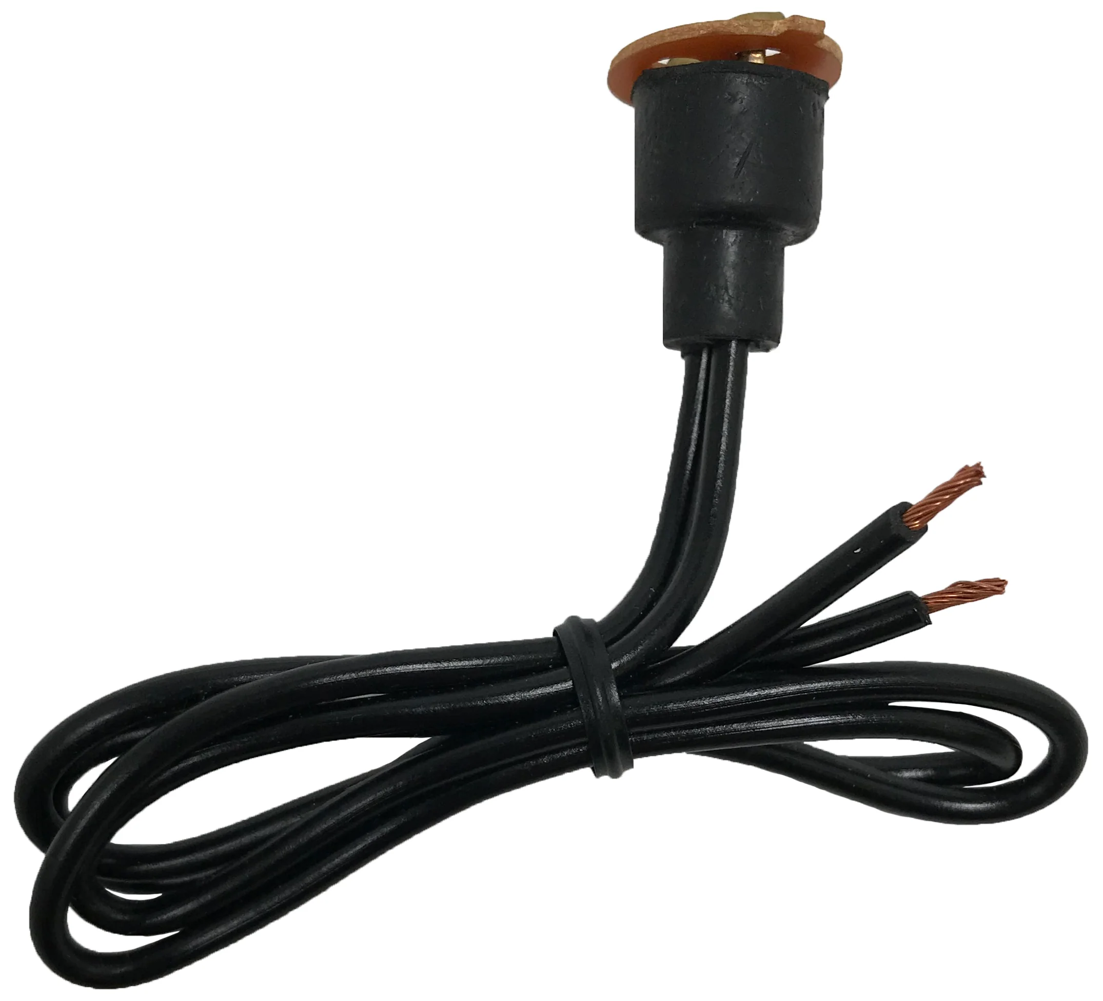 (4) Two Contact Light Socket Repair Standard S58 Lamp Pigtail Connector Assembly - Image 2