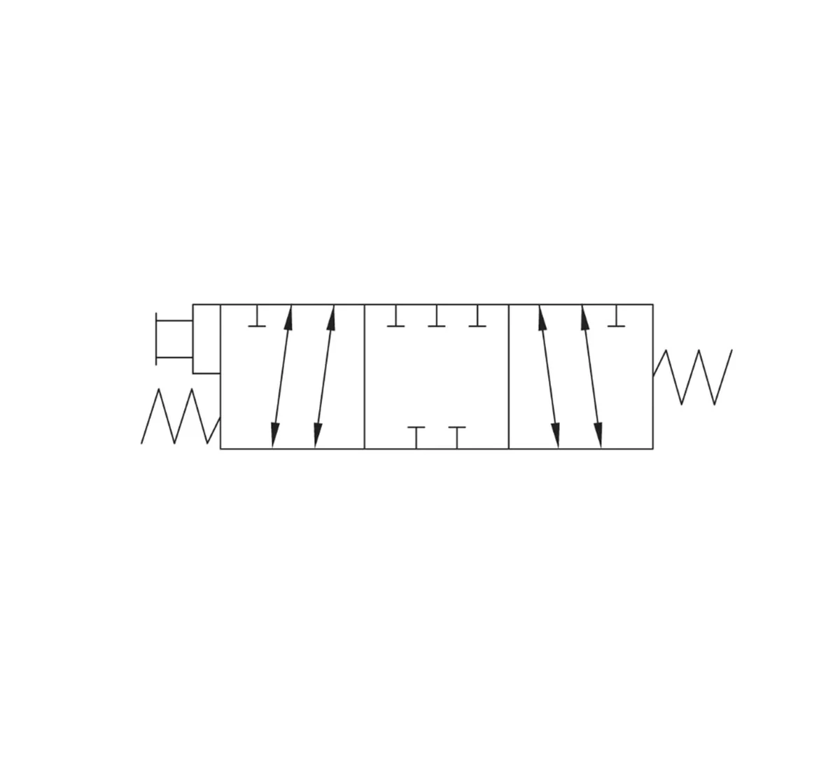 4 Way Air Valve With Internal Centering Spring - Image 4