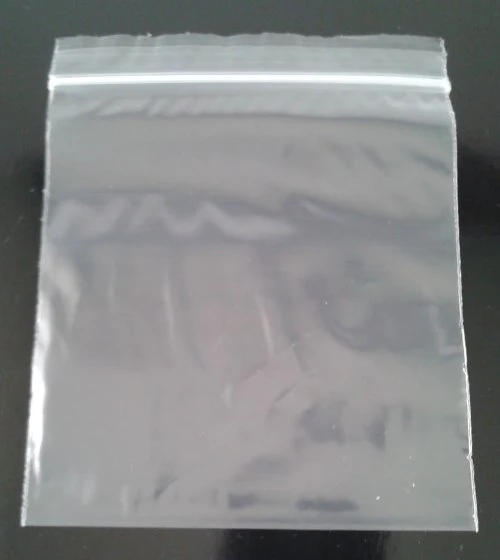 4x4 Inch Clear Plastic Reclosable Ziplock 2mil Bags - 100 Pack