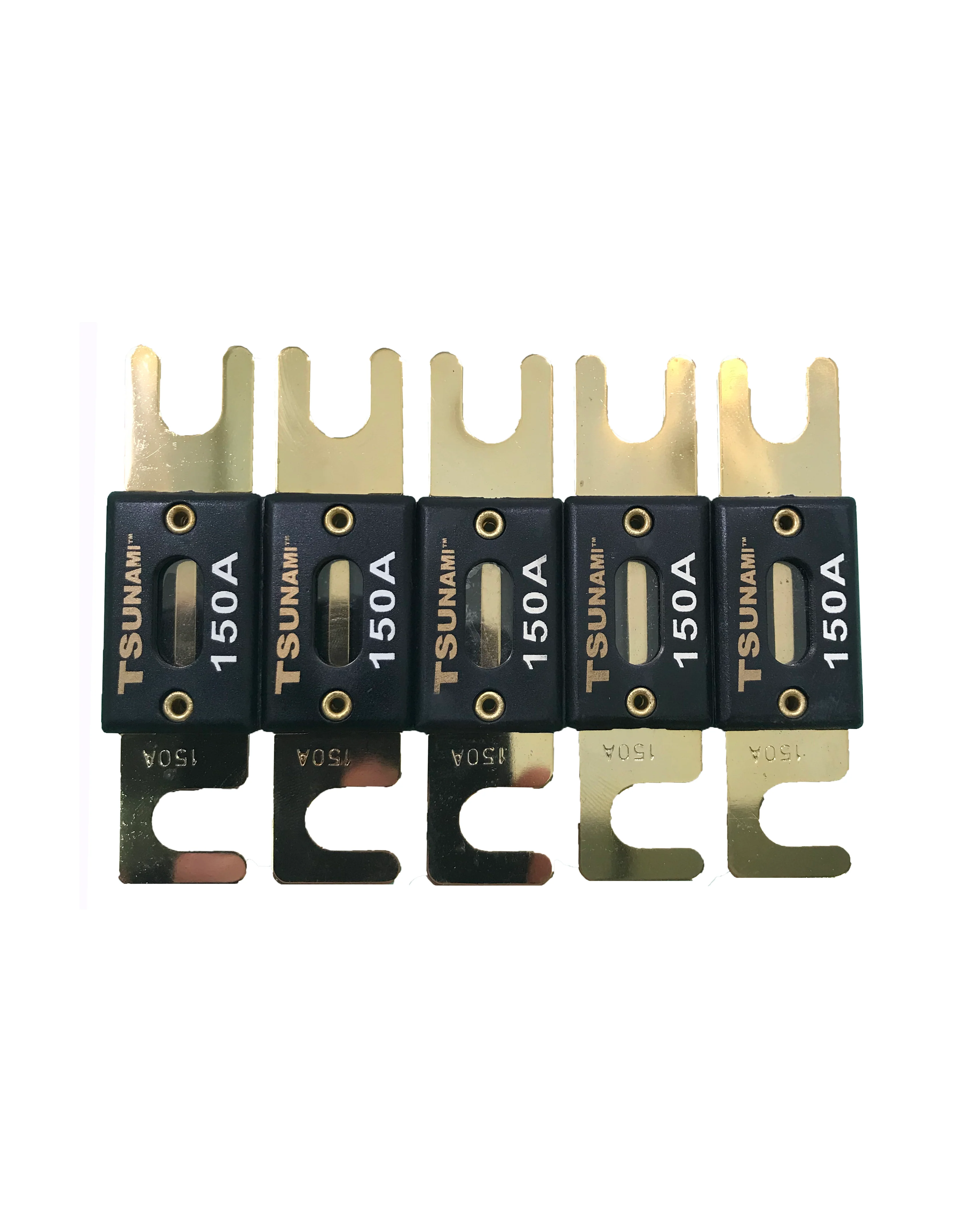 5 Pack Tsunami Premium 24kt GOLD 150 amp ANL FUSES - Image 2
