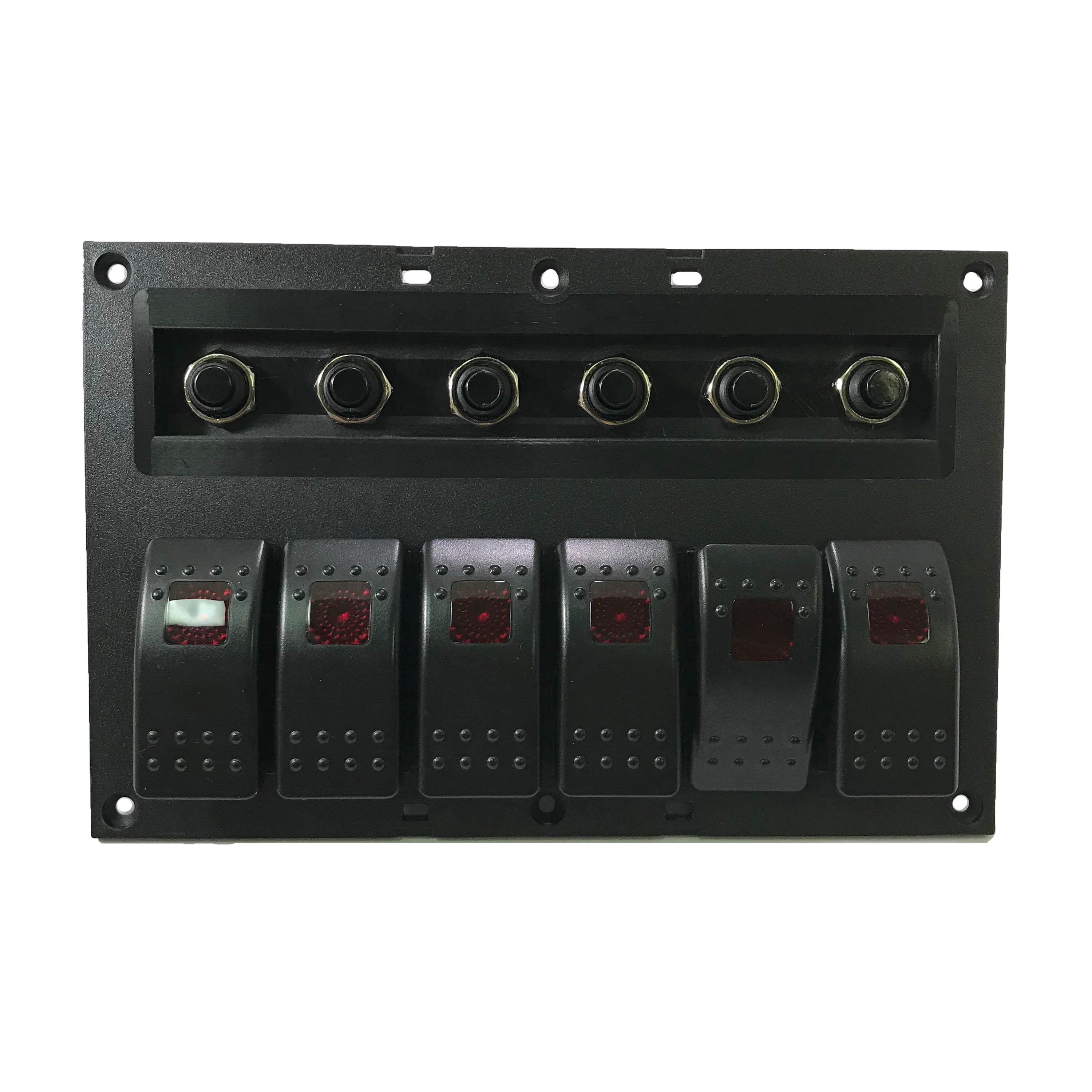 6 Position Waterproof Rocker Switch Panel With Circuit Protection - Image 2