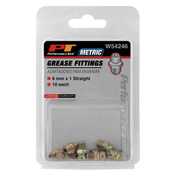 Straight Grease Fitting - 6 MM x 1 Metric - 10 Pack - Image 2