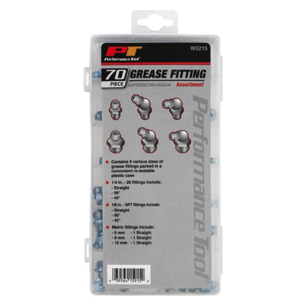 Steel Grease Fitting SAE & Metric Sizes Assortment Kit - 70 Pieces - Image 5