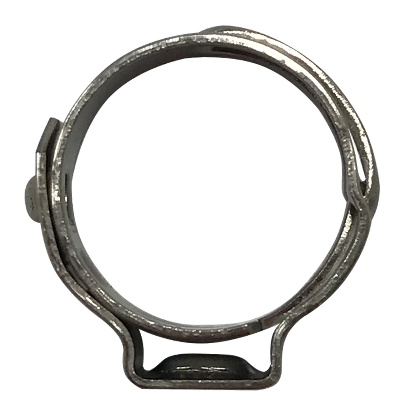 Open Single Ear Pinch Crimp Hose Clamp 7/16" (.378" - 7/16") 9.6 - 11.1 mm - 10 or 100 Pack - Image 3