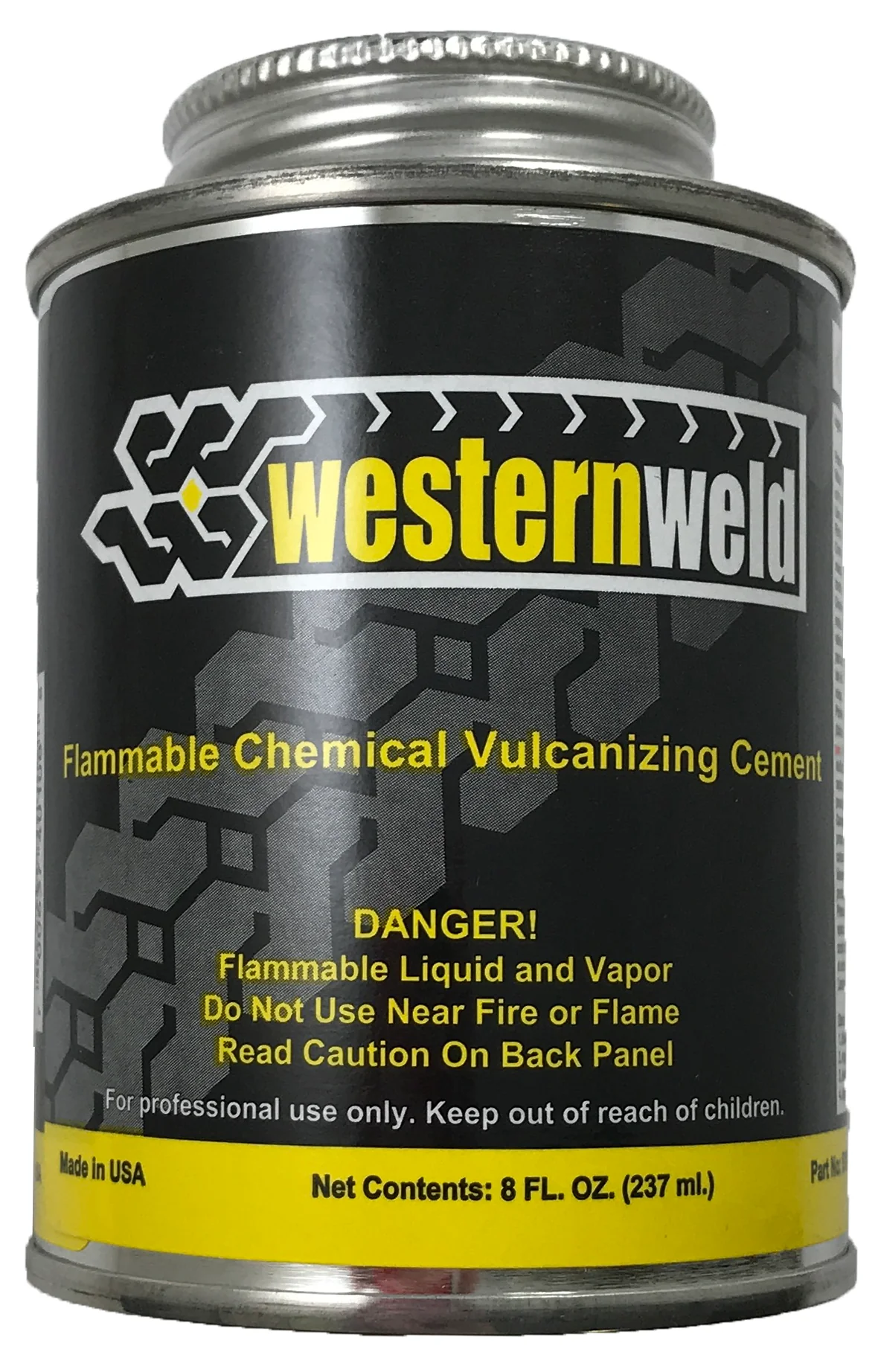 Clear All Purpose Vulcanizing Cement - Brush Top Can 8 oz - 1 to 24 Pack
