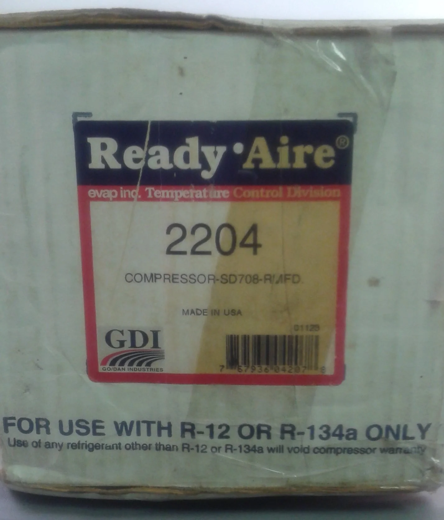 A/C Compressor For 86-88 Mazda RX-7 1.3L Ready Aire 2204 w/ Sanden SD708 Clutch