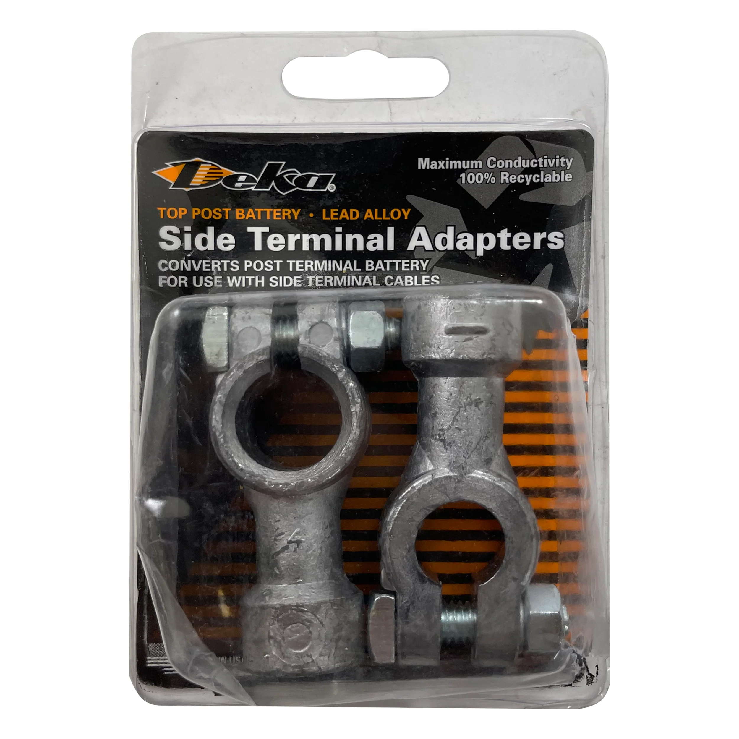 Top Post to Side Battery Cable Terminal Adapters - Positive & Negative - USA Made - Image 2