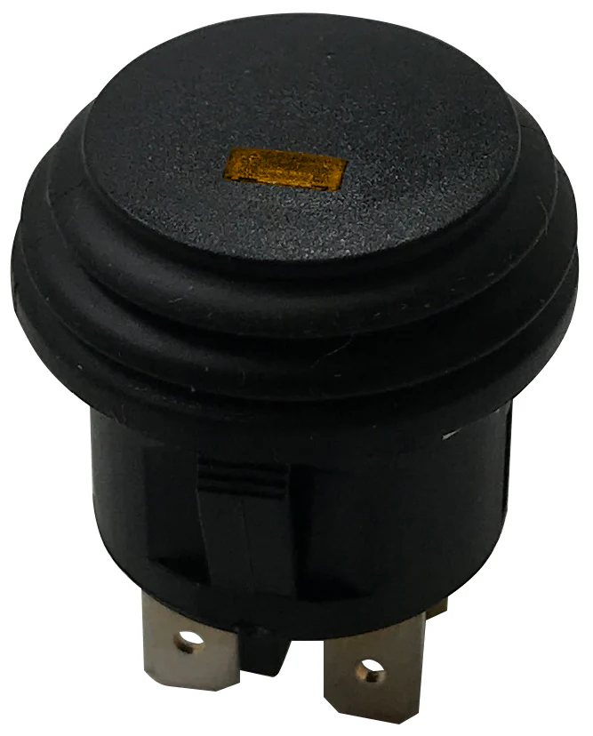 LED Push Button Switch - On/Off - 12V Splash Proof - Fits 20mm Hole - Image 3
