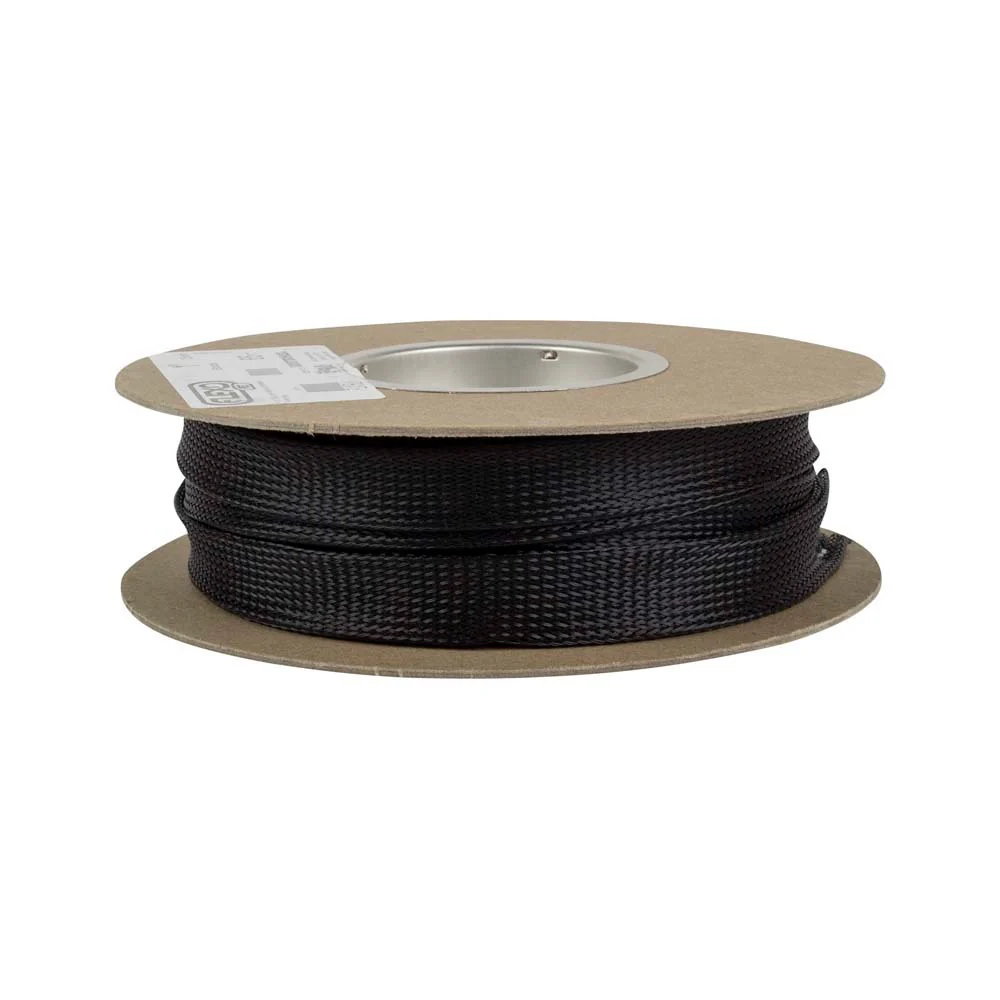 Black 3/8" Diameter Expandable Braided Loom Sleeve - 125 FT - Image 2