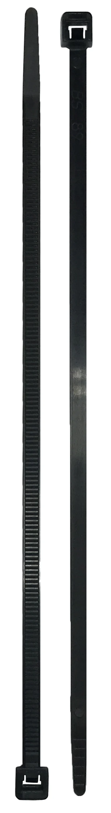 7" Black Cable Ties - 50 lb Tensile Strength - 100 or 1000 Pack - Image 4