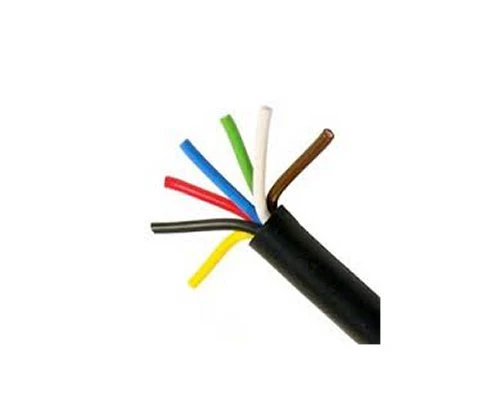 6-12 AWG 1-10 AWG BLACK JACKET ROUND 12/7 TRAILER WIRE YL/ BK/RD/ BL/ GN/ WH/ BR - 11 ft.