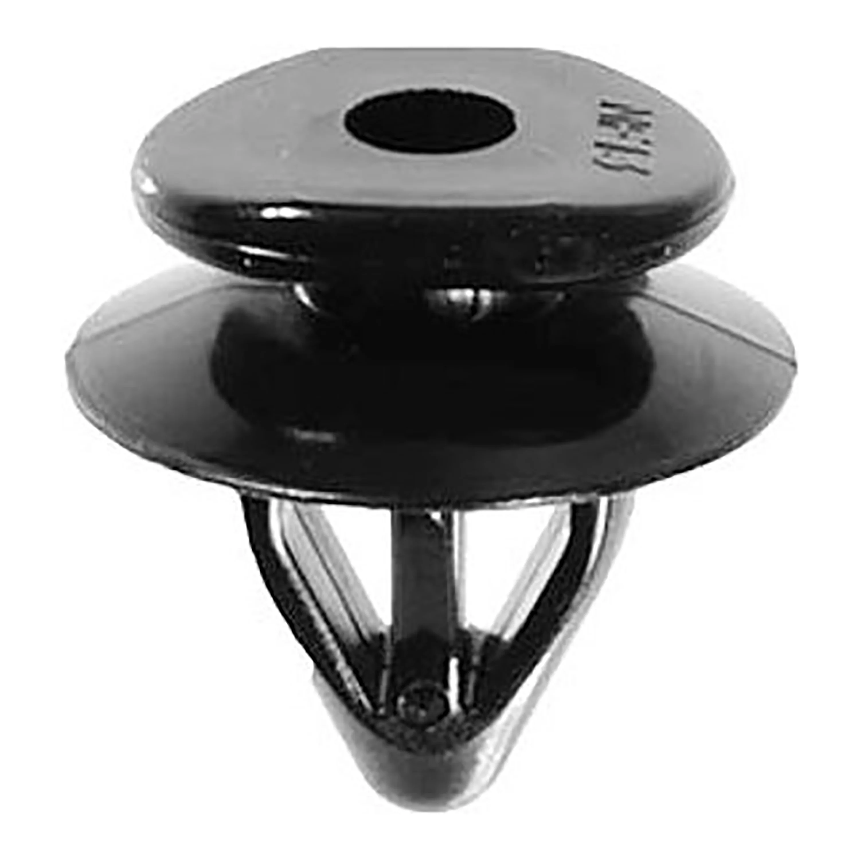 Black Nylon Door & Fender Trim Retainers - 9MM Hole 11.5MM Stem - 25 Pack - Image 2