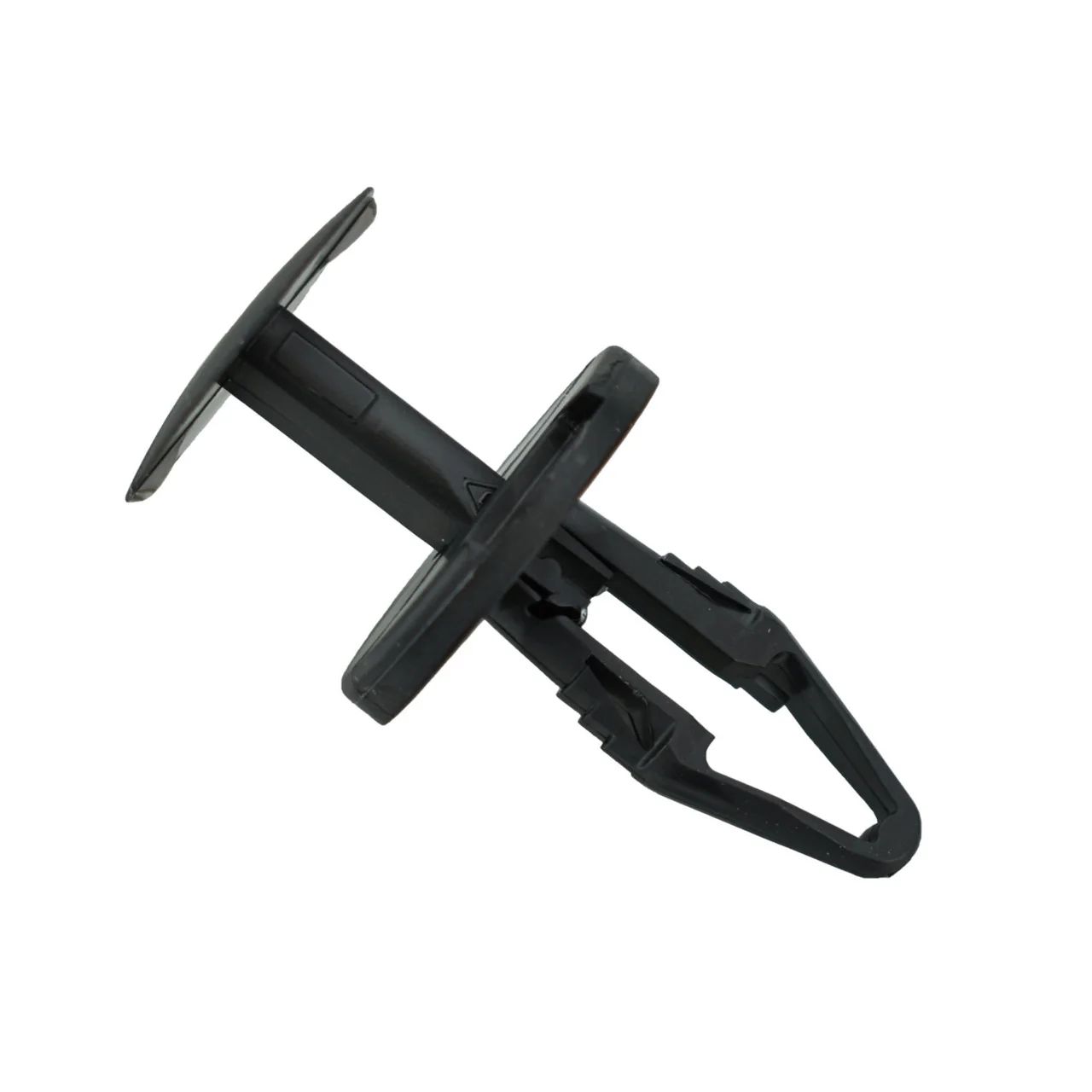Black Nylon Ergo Tuflock Push Retainer Clips - 1/4" Hole - 20mm Stem - Fits GM, Ford, Chrysler - 50 Pack