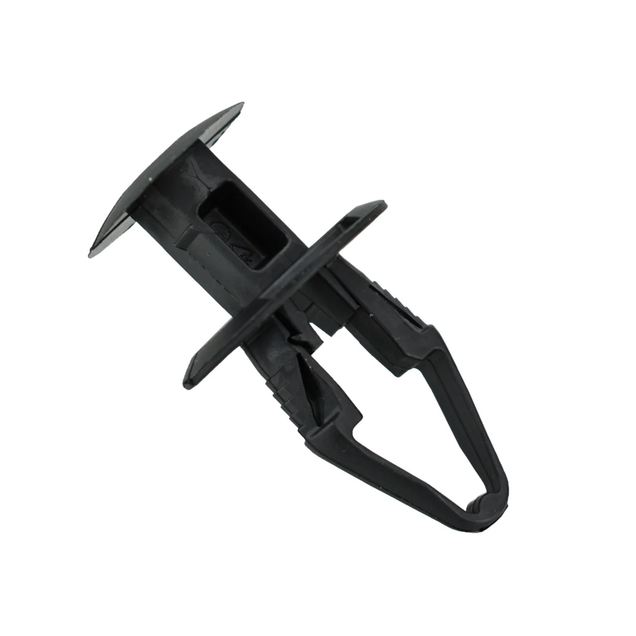 Black Nylon Ergo Tuflock Push Retainer Clips - 3/8" Hole - 24mm Stem - Fits GM & Chrysler - 25 Pack