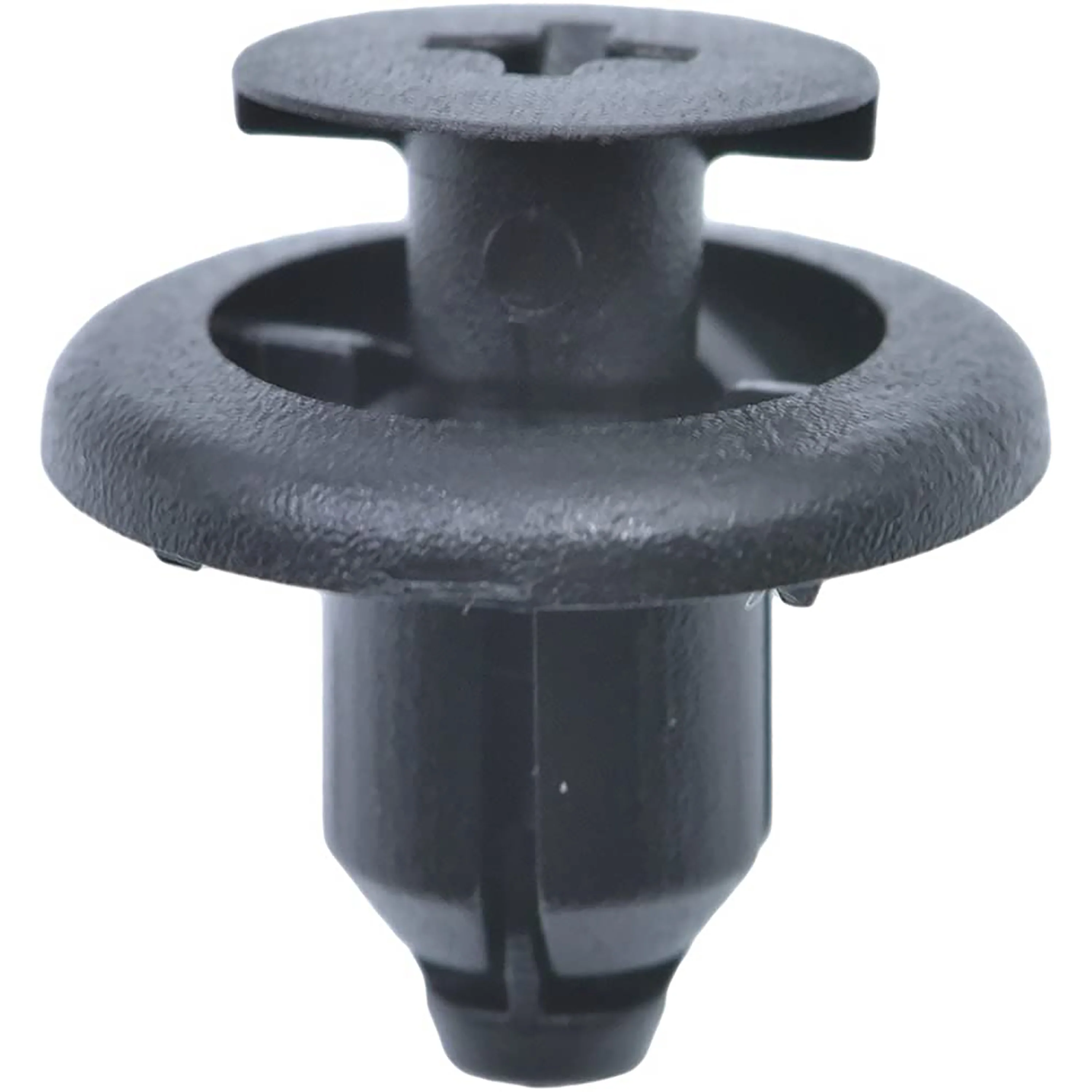 Black Nylon Fender & Front Bumper Phillips Screw Retainers - 7MM Hole 9MM Stem 15MM Flange - 15 Pack