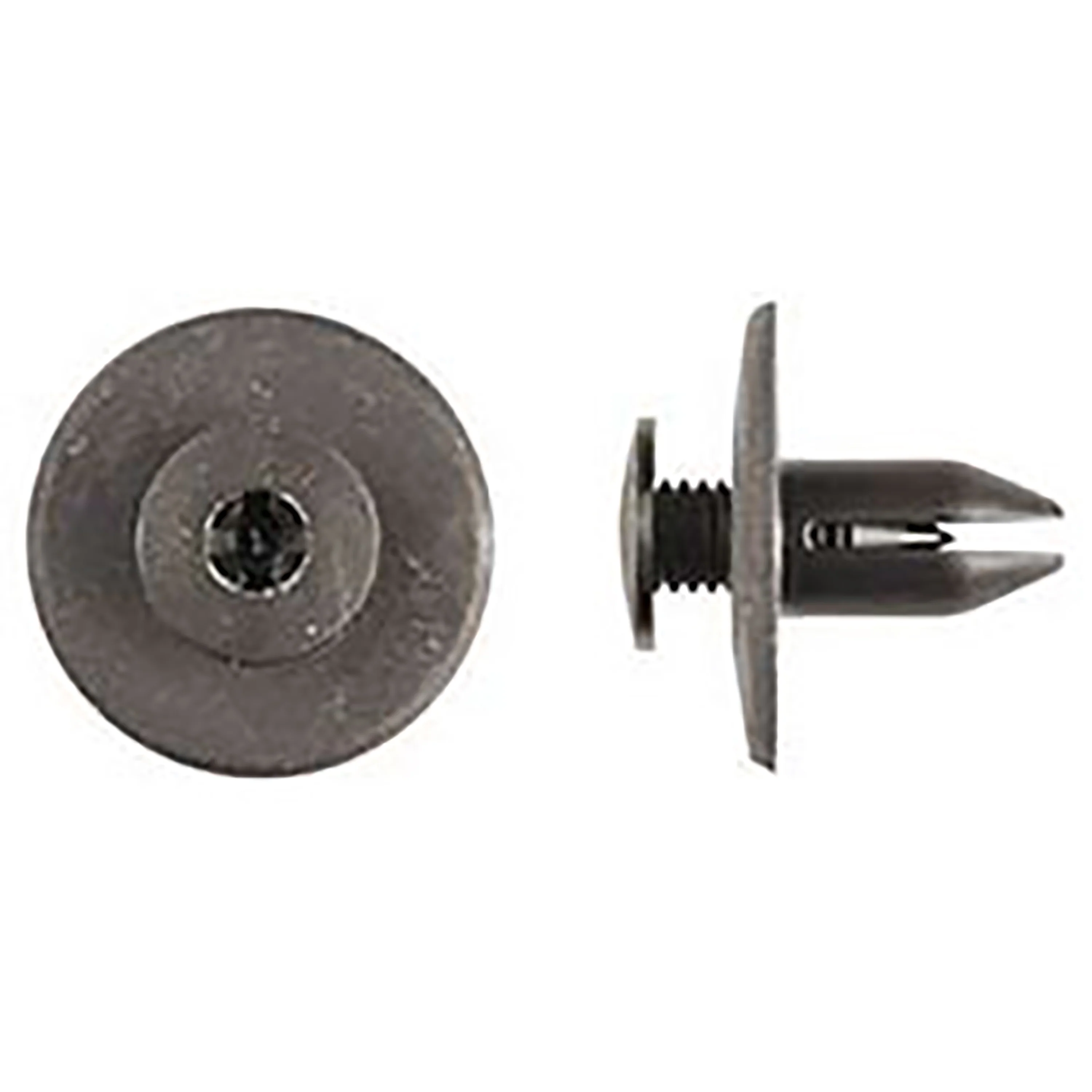 Black Nylon Fender Retainers Phillips Screw Retainers - 7MM Hole 12MM Stem 20MM Flange - 15 Pack - Image 2