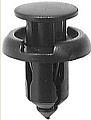 Black Nylon Front Bumper Push-Type Retainer Head Diameter 20mm, Stem Length 13mm, Fits Into 10mm Hol - 25 or 100 Pack