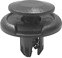 Black Nylon Front Fender Push-Type Retainer - 25 or 100 Pack