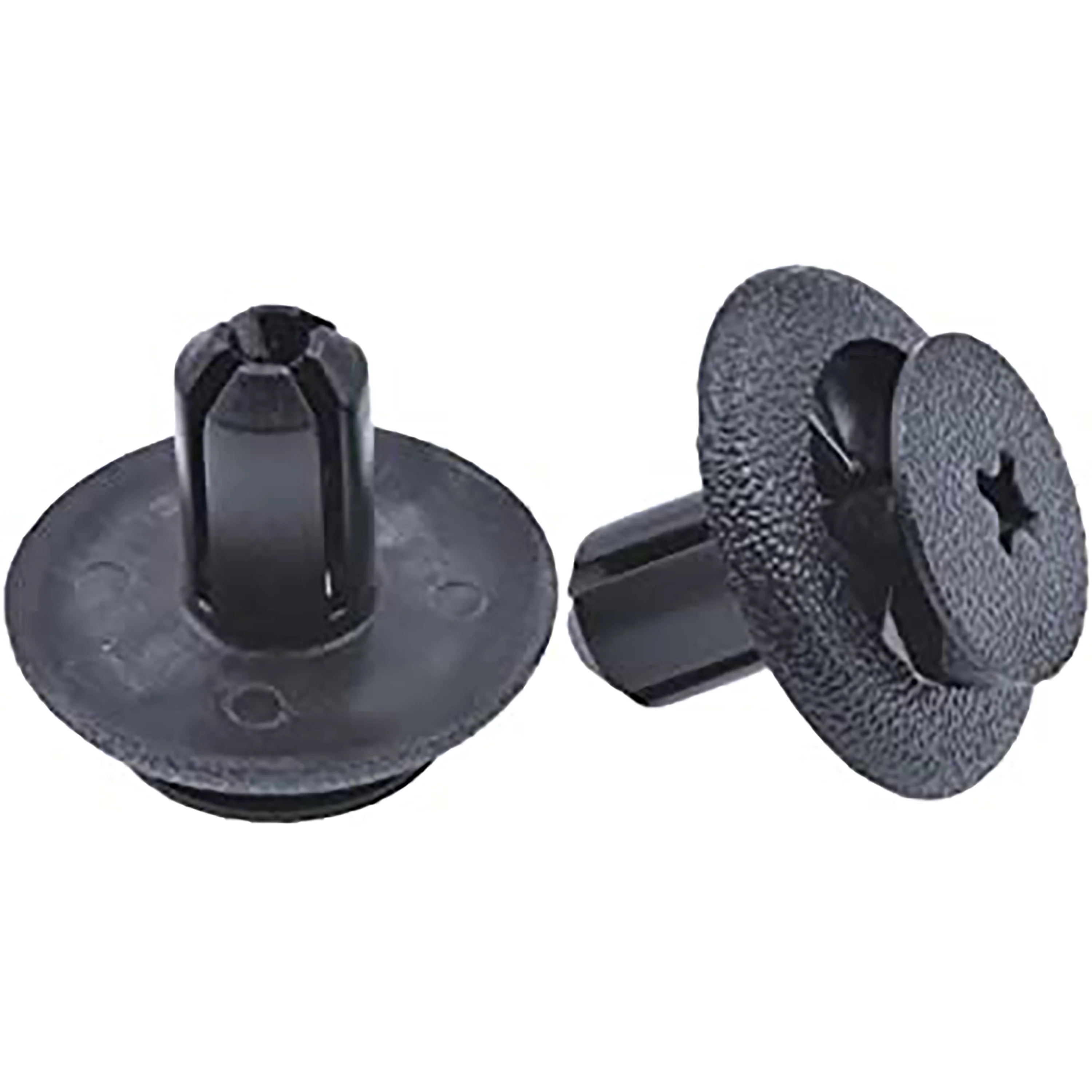 Black Nylon Phillips Screw Retainers - 7MM Hole 11MM Stem 20MM Flange - 15 Pack - Image 2